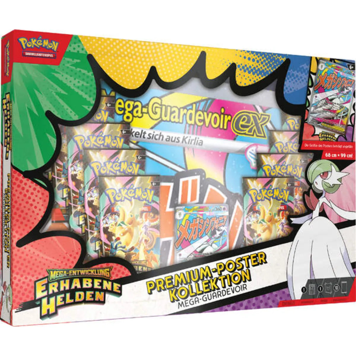 Pokemon Premium-Poster-Kollektion Mega-Entwicklung - Erhabene Helden: Mega-Guardevoir-ex