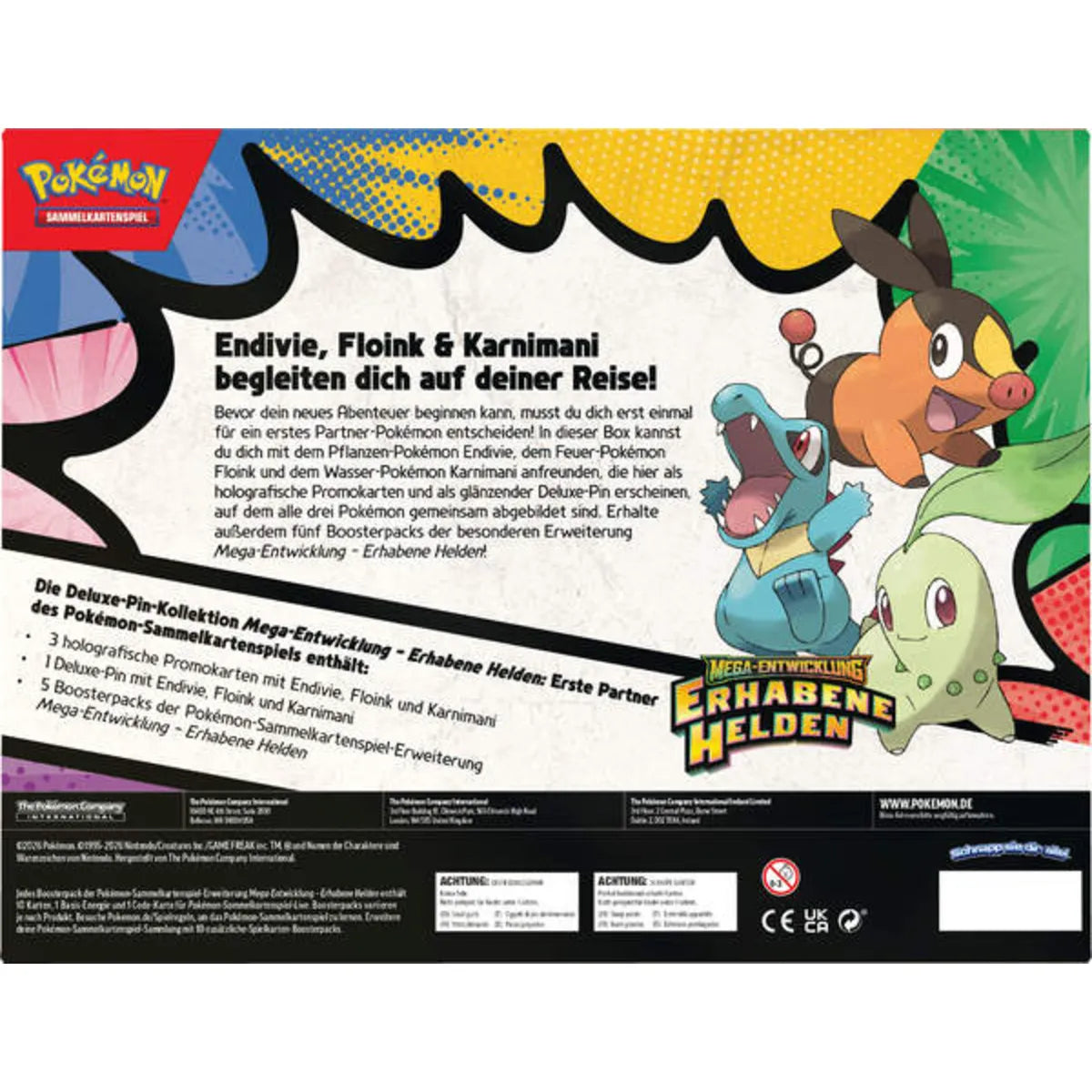 Pokemon Deluxe-Pin-Kollektion Mega-Entwicklung - Erhabene Helden: Erste Partner
